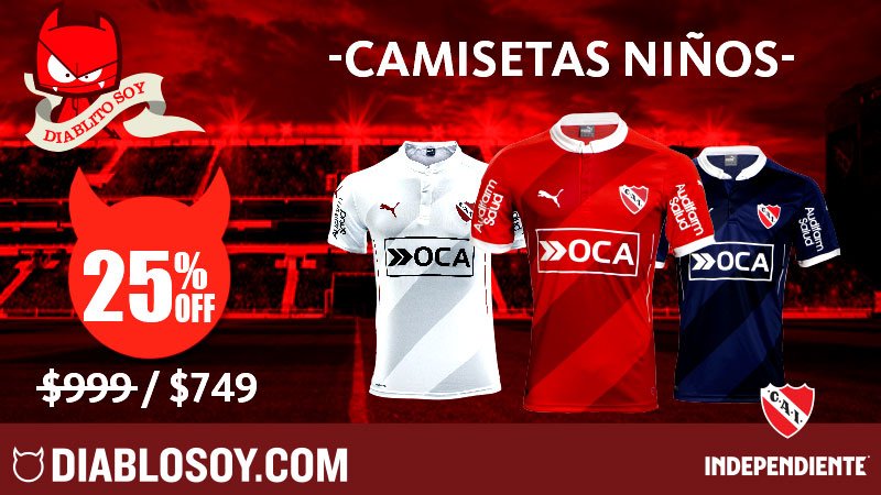 Independiente's tweet photo. #ORGULLONACIONAL #MiniDiablitos
¡Hace que vivan la pasión desde chicos, entra acá https://t.co/p3P4FgGyHk! https://t.co/eM9vPfF0kd