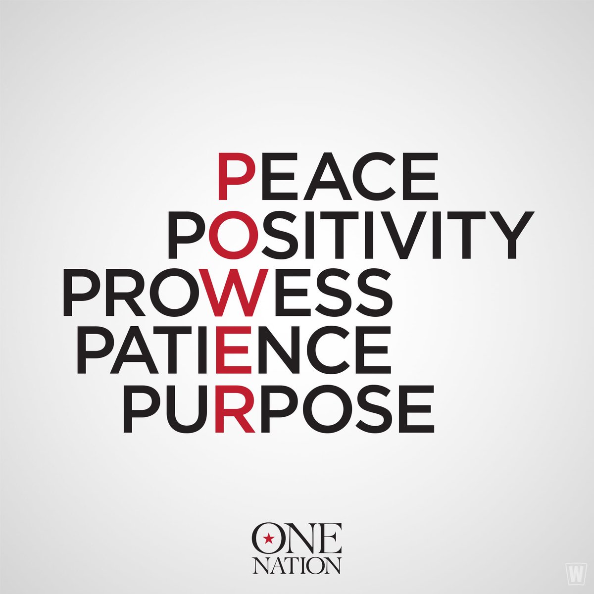 JamesRWalker's tweet photo. #Power in #peace, #positivity, #prowess, #patience, and #purpose. #usa #america #onenation https://t.co/C3neWablQr