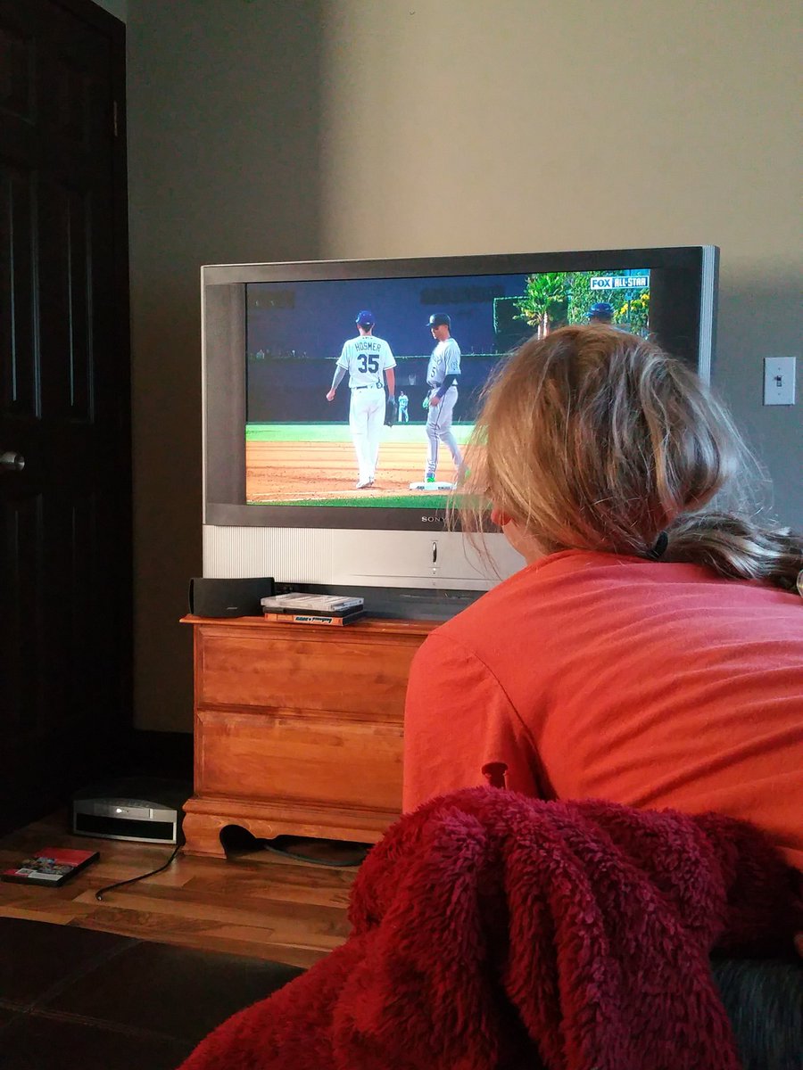 Watching the 2016 MLB all-star game with my 11 year old princess!