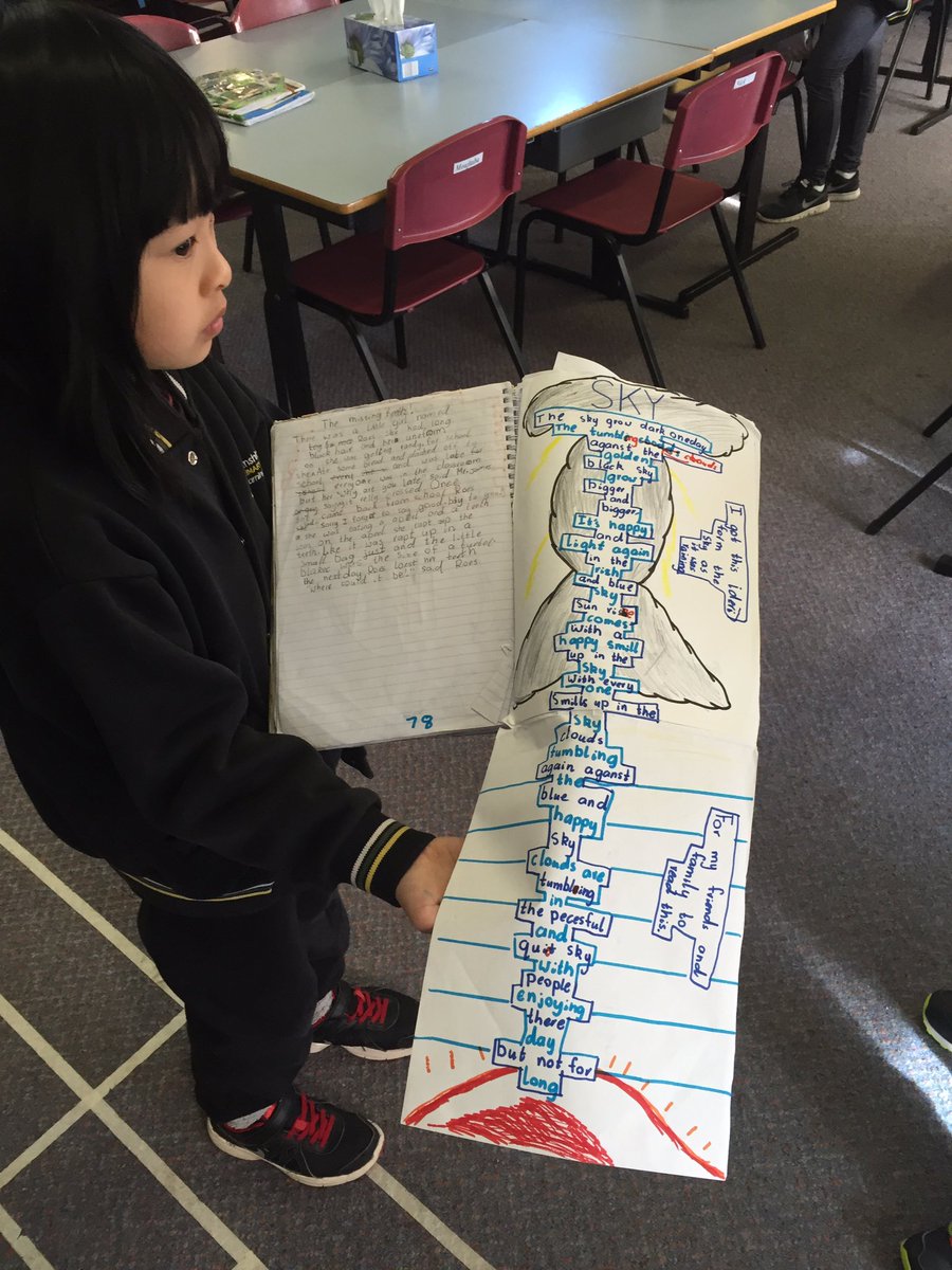 alwriting's tweet photo. Lily's poem unveiled. What a delight to behold. Sunshine Heights writing this morning. https://t.co/D6dWrYdyF7