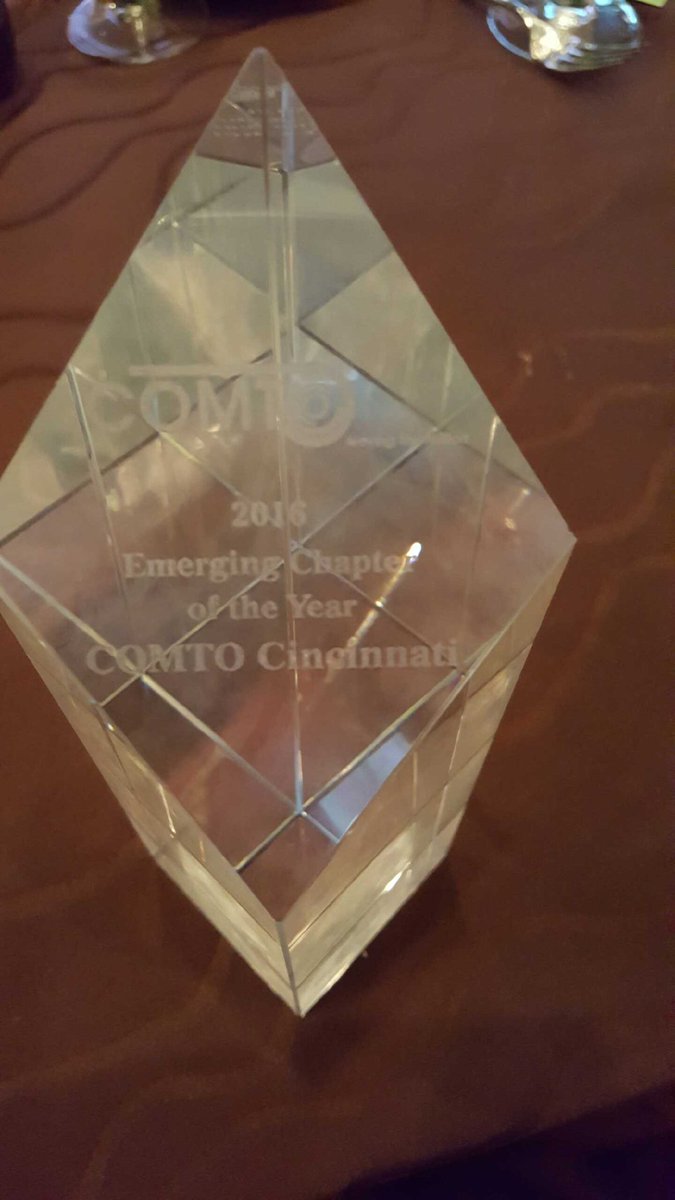 mrsbrandyjones's tweet photo. On behalf of @comtocincy I am so, so, so honored!!!!! We've worked hard &amp; it's paid off at @COMTO_National #COMTO45 https://t.co/L443athyfD