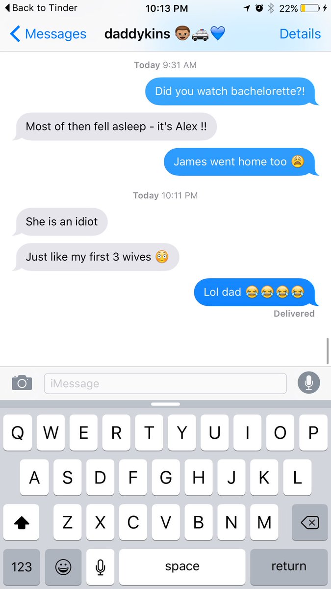 boomiegardner58's tweet photo. Well okay then dad 😂😂😂 #bachelorette https://t.co/UIApz3Ub5U