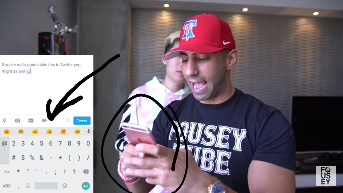 5280_mut's tweet photo. @KEEMSTAR wtf  @fouseyTUBE    has an iPhone but that keyboard right there is an android 😂😂😂 https://t.co/PIrZFnl98h