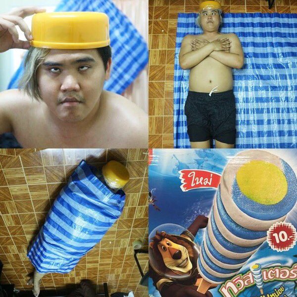 23mucho's tweet photo. Weh apa celaka lah dia ni?!! Jadi icecream tu paling barai ajshaggaqhshsdxx 😂😂😂 https://t.co/VYf9Cs6OWs