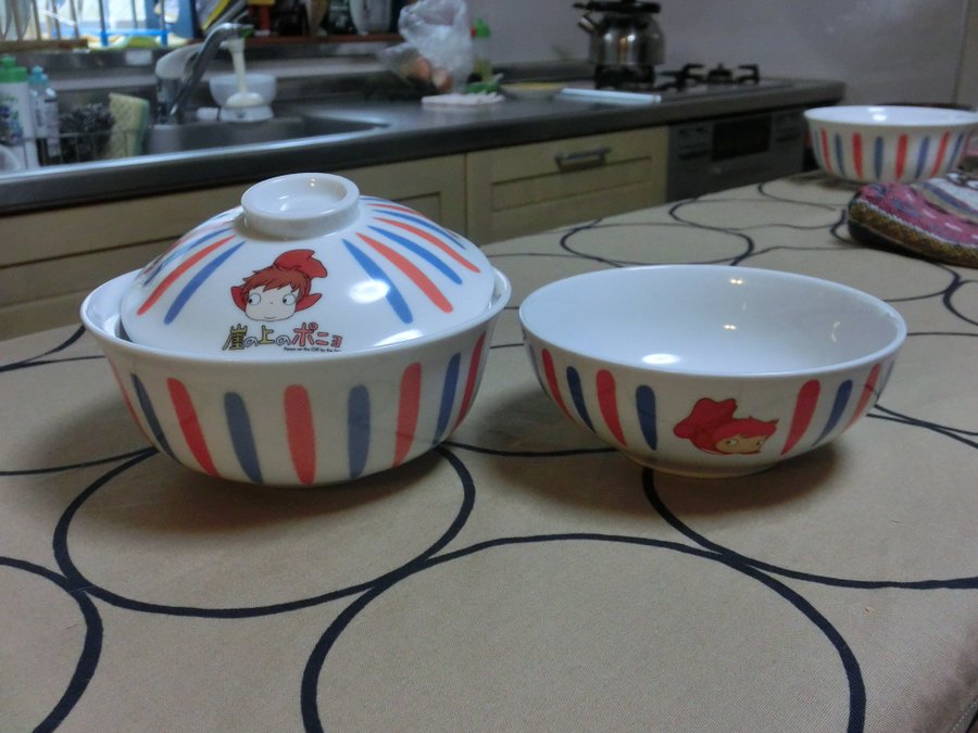 ジブリ美術館 崖の上のポニョ ラーメンどんぶり 美濃焼