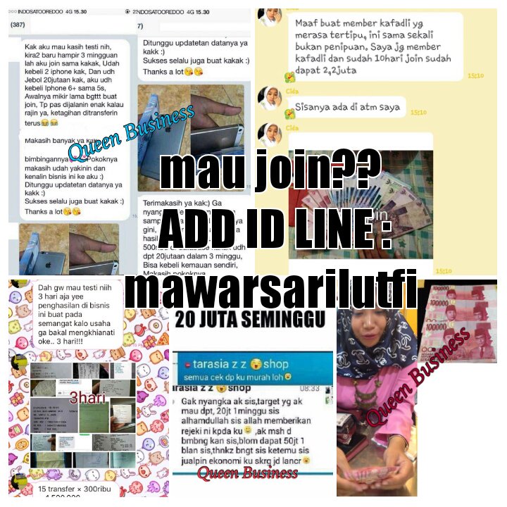 Mawarsari_03's tweet photo. Mau penghasilan 500rb-5juta/hari. Yuuk join jual file database konveksi.100% HALAL ! https://t.co/ljaVFH1Hui