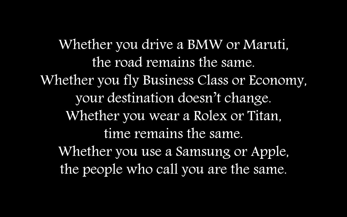 SinghaniaGautam's tweet photo. There’s nothing wrong in wanting luxury as long as need doesn’t become greed. Needs can be met, but not greed. https://t.co/I4C8f6BpvZ