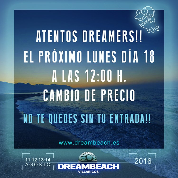 DreambeachFest's tweet photo. 🚨 Avisa a todos tus amigos:
↘ https://t.co/LJtxfoC7AW https://t.co/ztstOk2CIF