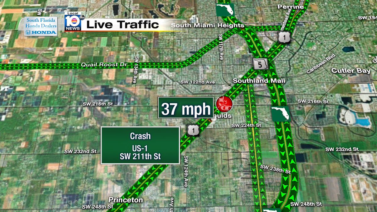 Crash on US-1 NB and SW 211th St #TRAFFIC #MIAMI https://t.co/19dl9khz5j