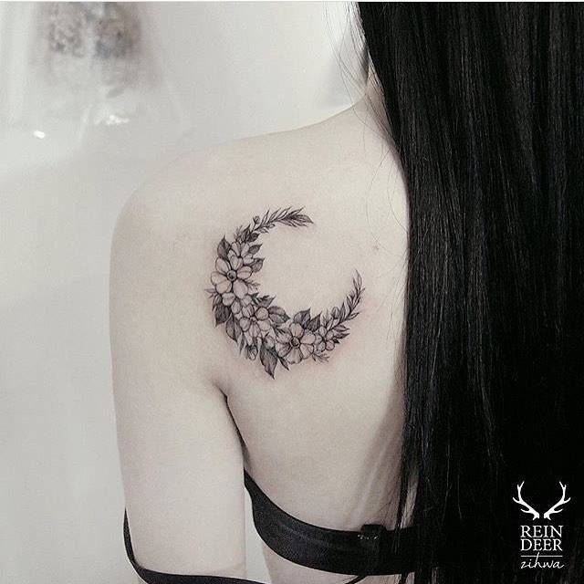 19 Whimsical Moon Tattoos for Women  Moms Got the Stuff