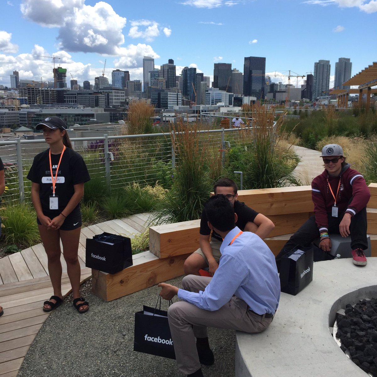 Strong4_Sam's tweet photo. Thanks Facebook Seattle for hosting Sam, Annie, Rohan and crew today. We're very grateful! https://t.co/iM8lCJAUna