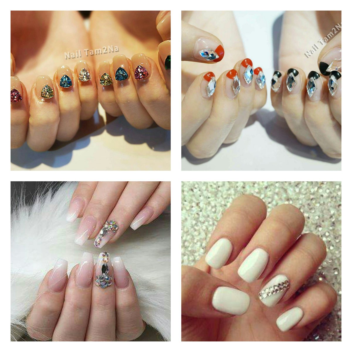 韓国少女 最近韓国の芸能人の間で流行しているスワロブスキーネイル さりげなくシンプルなデザインからインパクト大のデザインまで豊富 次のネイルの参考に ワババシェア ワババ ネイル 韓国話題 可愛いと思ったらrt