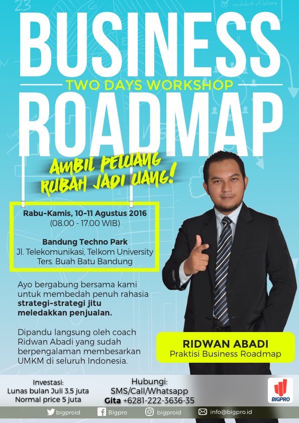 bigproID's tweet image. Workshop Bigpro bareng coach @ridwanabadi .. Ikutan yuk
