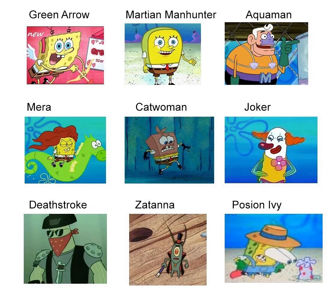 Spongebob Crossover DC Cinematic