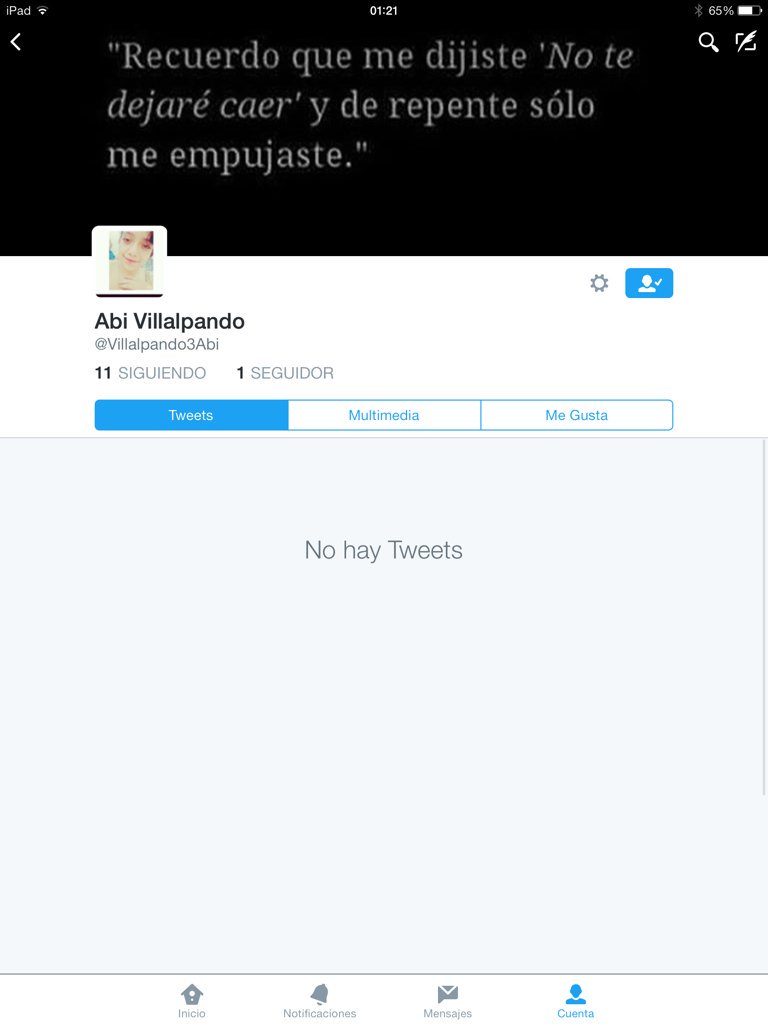 Síganme por favor...esta cuenta la voy a eliminar es esta ~> @Villalpando3Abi <~ Gracias!!