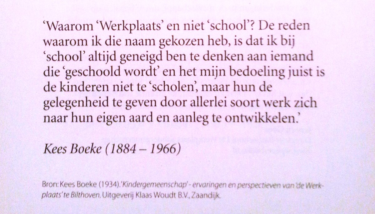 Vandaag in <a href="/Bildungkalender/">Bildungkalender</a> uitspraak van Kees Boeke en toelichting Jeroen Goes. <a href="/ISVWijsbegeerte/">ISVW</a> <a href="/BildungAcademie/">De Bildung Academie</a>