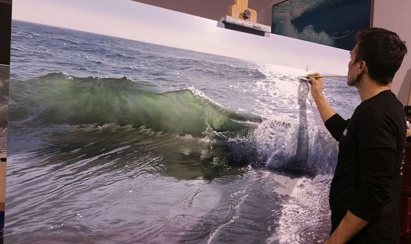 Aquellos que trabajamos y solo podemos imaginarnos la playa, este gran trabajo de Javier Torices #FelizMiercoles