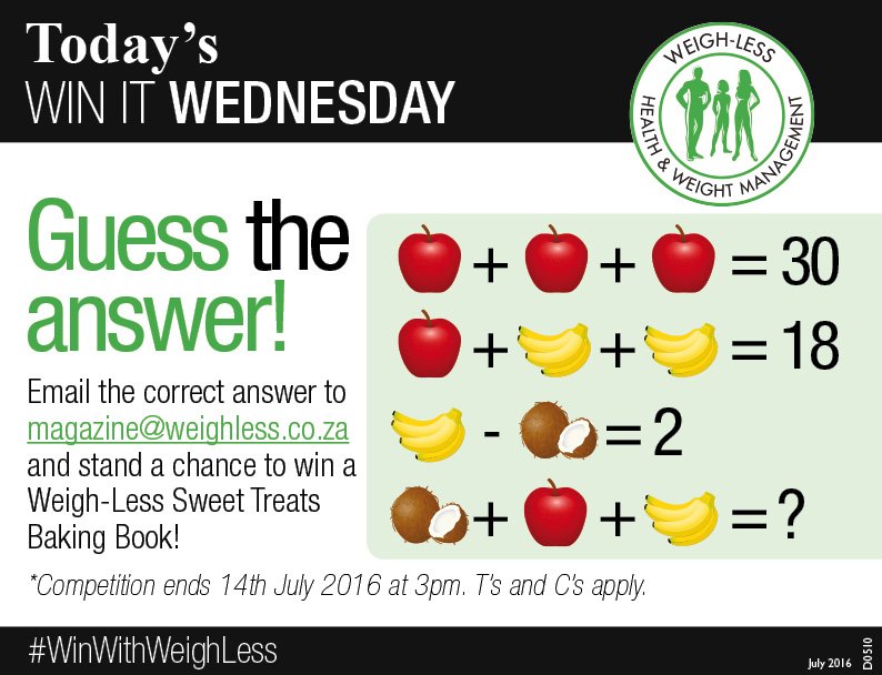 Mary_WeighLess's tweet photo. #WinWithWeighless
#fruit
#maths https://t.co/SSgN6dq7zS