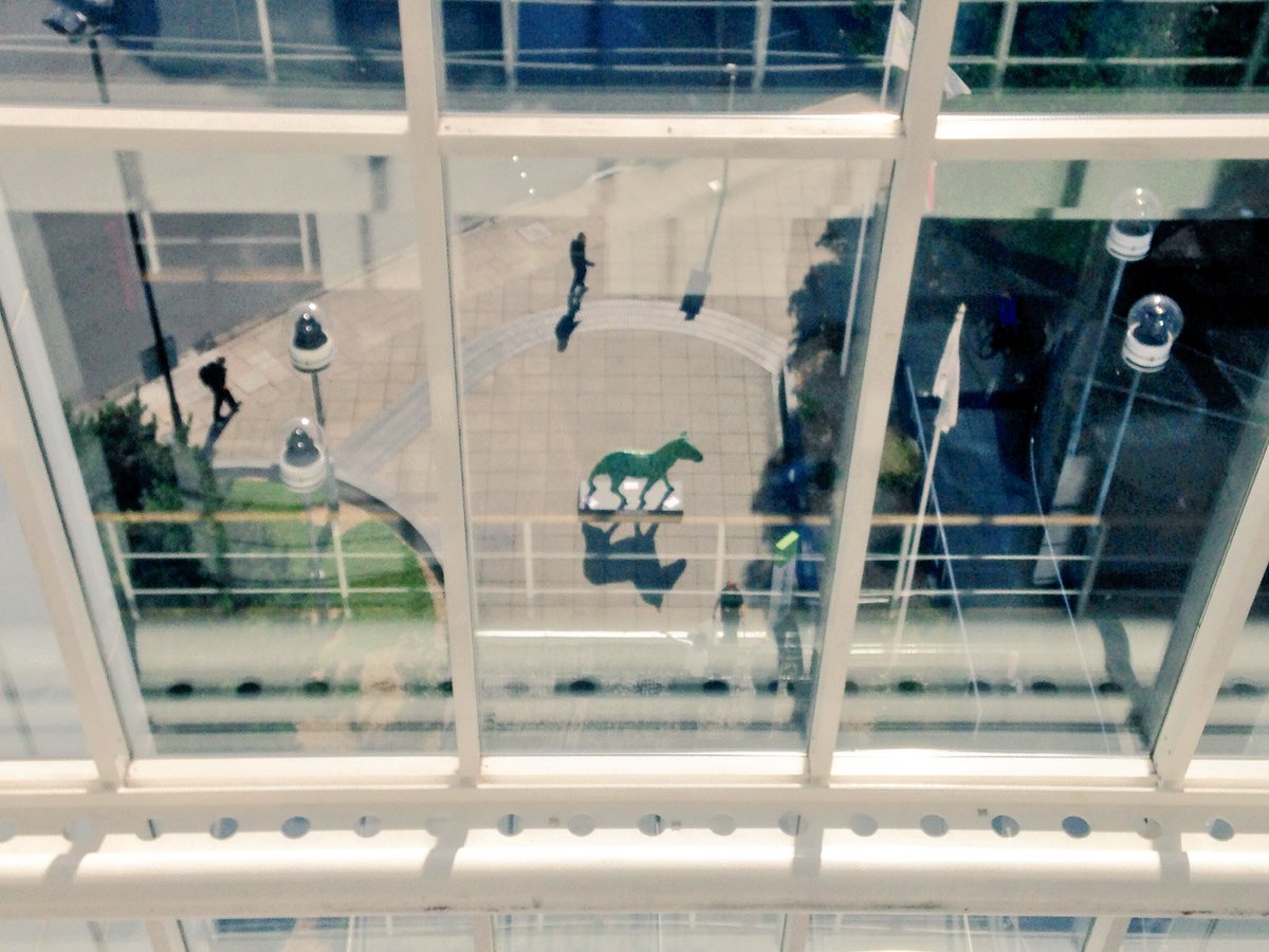 sketim's tweet photo. @MosaicWill Looking great in pride of place outside @OMWealthUK, Will! @ZanyZebras2016 https://t.co/o0fSXYiM3v