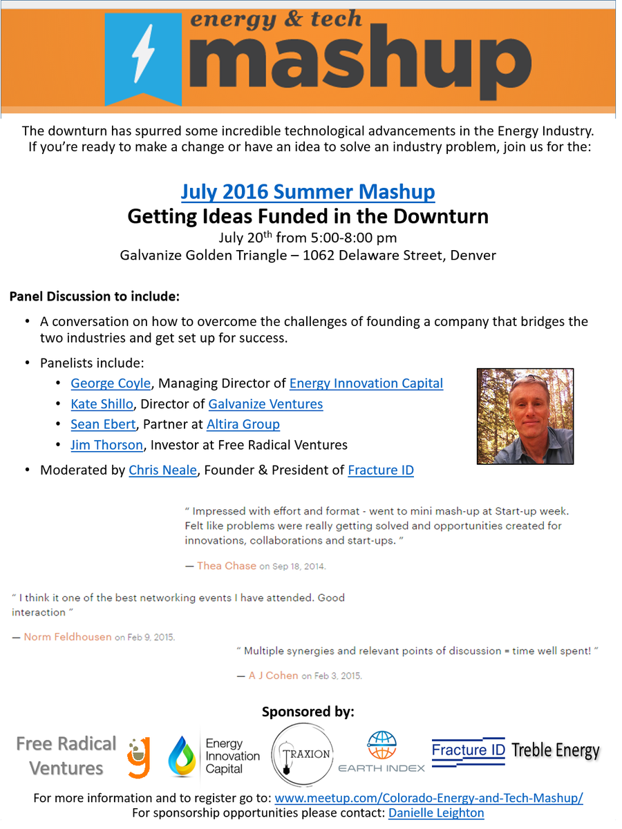Earth_Index's tweet photo. Join Energy Tech Mashup for Investor Night on July 20th from 5:00-8:00pm at Galvanize! https://t.co/33iz82s9Ie https://t.co/x93l6xarDp