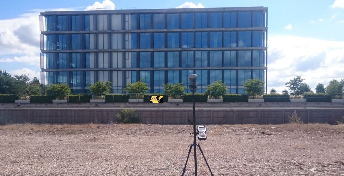 Surveying/capturing Pokémon with the Trimble V10 :) <a href="/trimblenews/">Trimble Geospatial</a> #photogrammetry <a href="/KORECGroup/">KOREC Group</a>