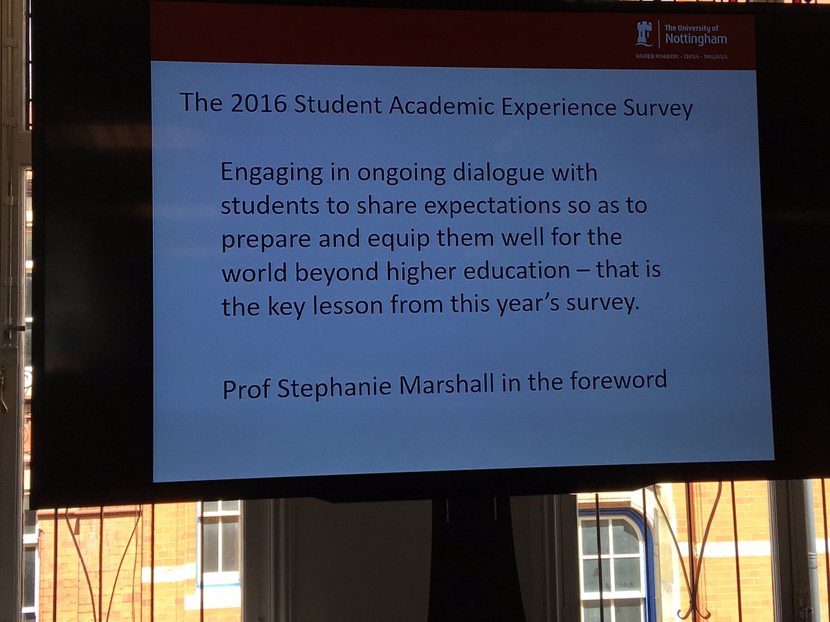 Great quote from Prof Marshall <a href="/HEAcademy/">HEAcademy</a> shared by <a href="/UniofNottingham/">Uni of Nottingham #WeAreUoN</a> #HEASurveys16, <a href="/SolentLearning/">Solent LT Institute</a> loves the quote