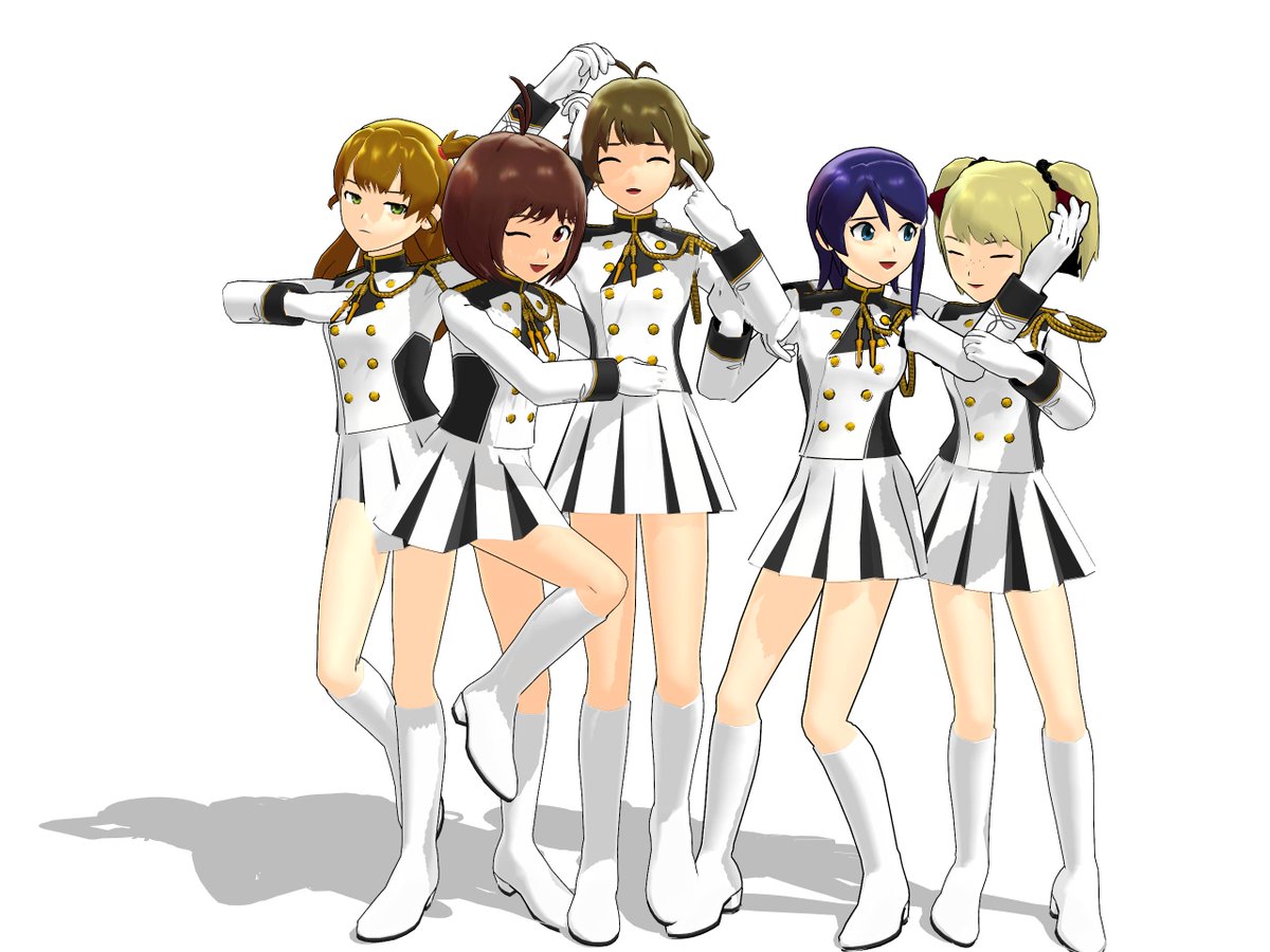 灰色 手洗いとスクワットしろ Na Tviteru マーチングバンドｄｓ 灰色 さんのイラスト Nicoseiga Im T Co Jdrvs007cr まあそんなわけで マーチングバンド衣装のｄｓ５人への着せ替え完了です ง W ว