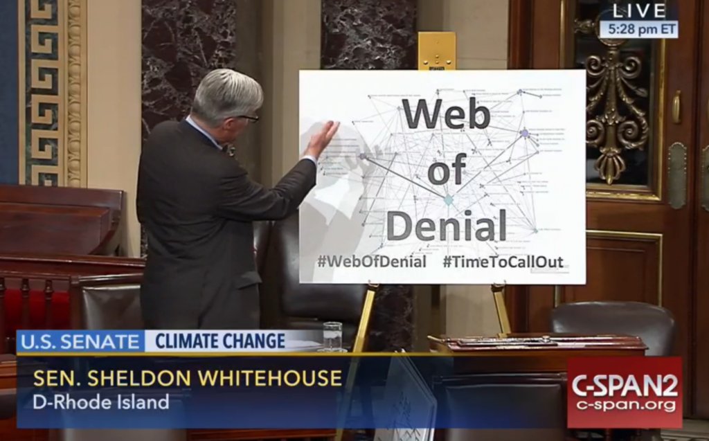 DeSmog's tweet photo. Here Are the Top Tweets from #WebofDenial Speech Blitz in U.S. Senate https://t.co/p3GL6aFPqb #TimetoCallOut https://t.co/KSg8oSb4Ny