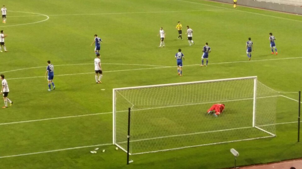 FA컵 8강전 성남FC:수원간 경기에서 연장전까지 가는 경기에서 PK로 3:5로 지고 말았네요 이길것이라 생각했는데 하지만   실망하지 않아요. 성남FC 선수 여러분 고생 많았습니다. 성남FC화이팅 #성남시