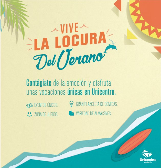 Unicentro_Med's tweet photo. El único con derecho a despertarnos es el sol entrando por la ventana. Disfruta del verano en #UnicentroMedellín https://t.co/4rXP1vUKIb
