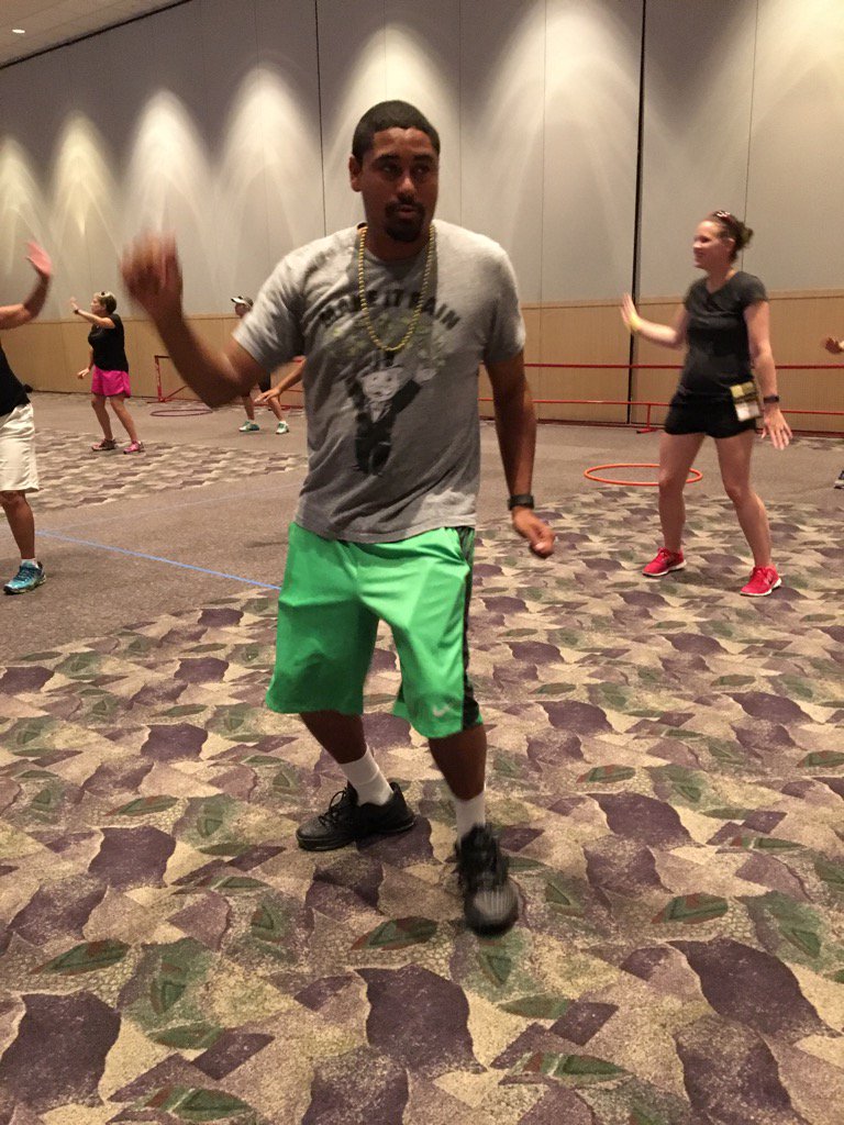 APSHPEAthletics's tweet photo. Wakefield HPE Teacher, Wayne Hogwood, dancing up a storm at JMU Physical Activity Institute #HPAI2016 https://t.co/Ocn2BclPcL
