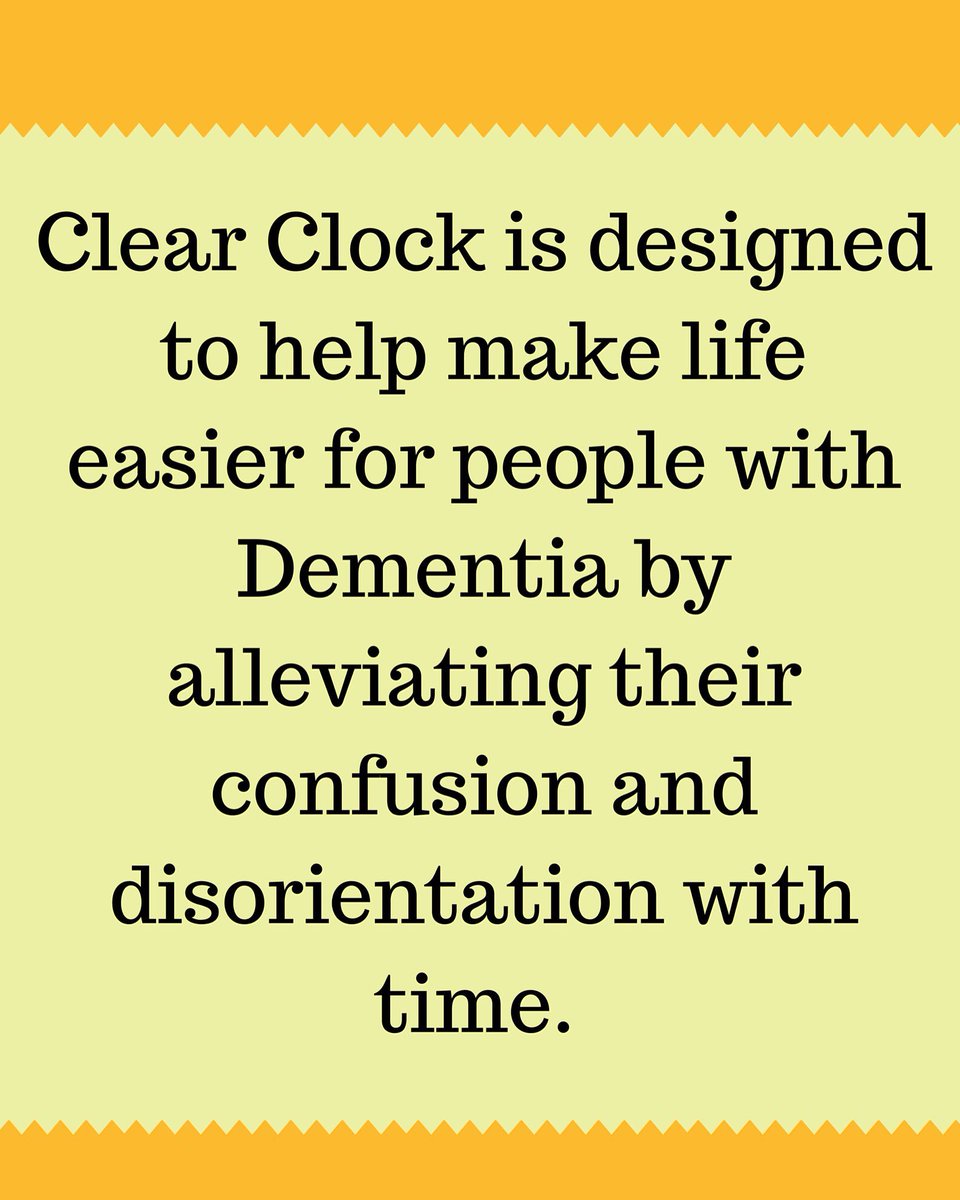 Clear_Clock's tweet photo. #endalz #ClearClock #dementia https://t.co/DI233uyR0c