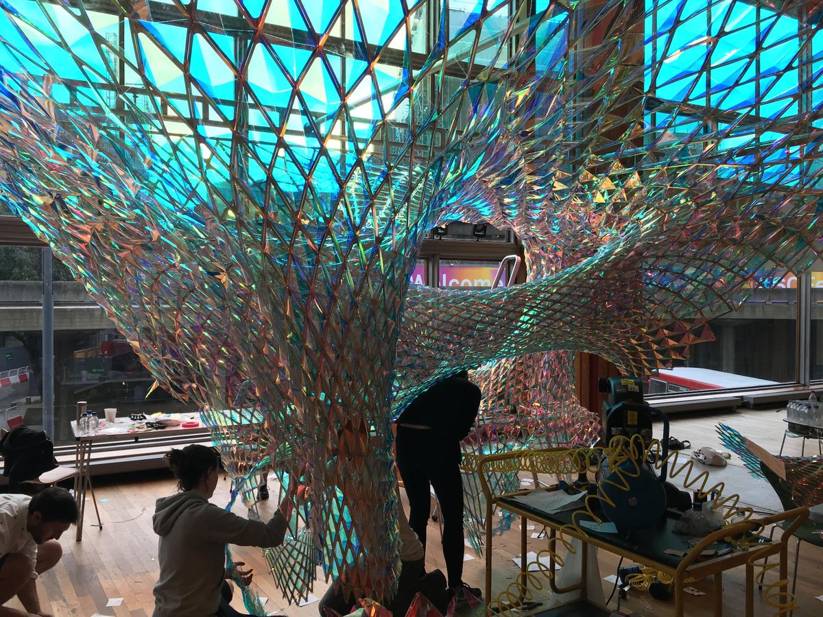 3M's tweet photo. #Art installation by #SOFTlabNYC uses 3M Mirror Film @southbankcentre in #London. #3MDesign https://t.co/6XYDVoz6jD