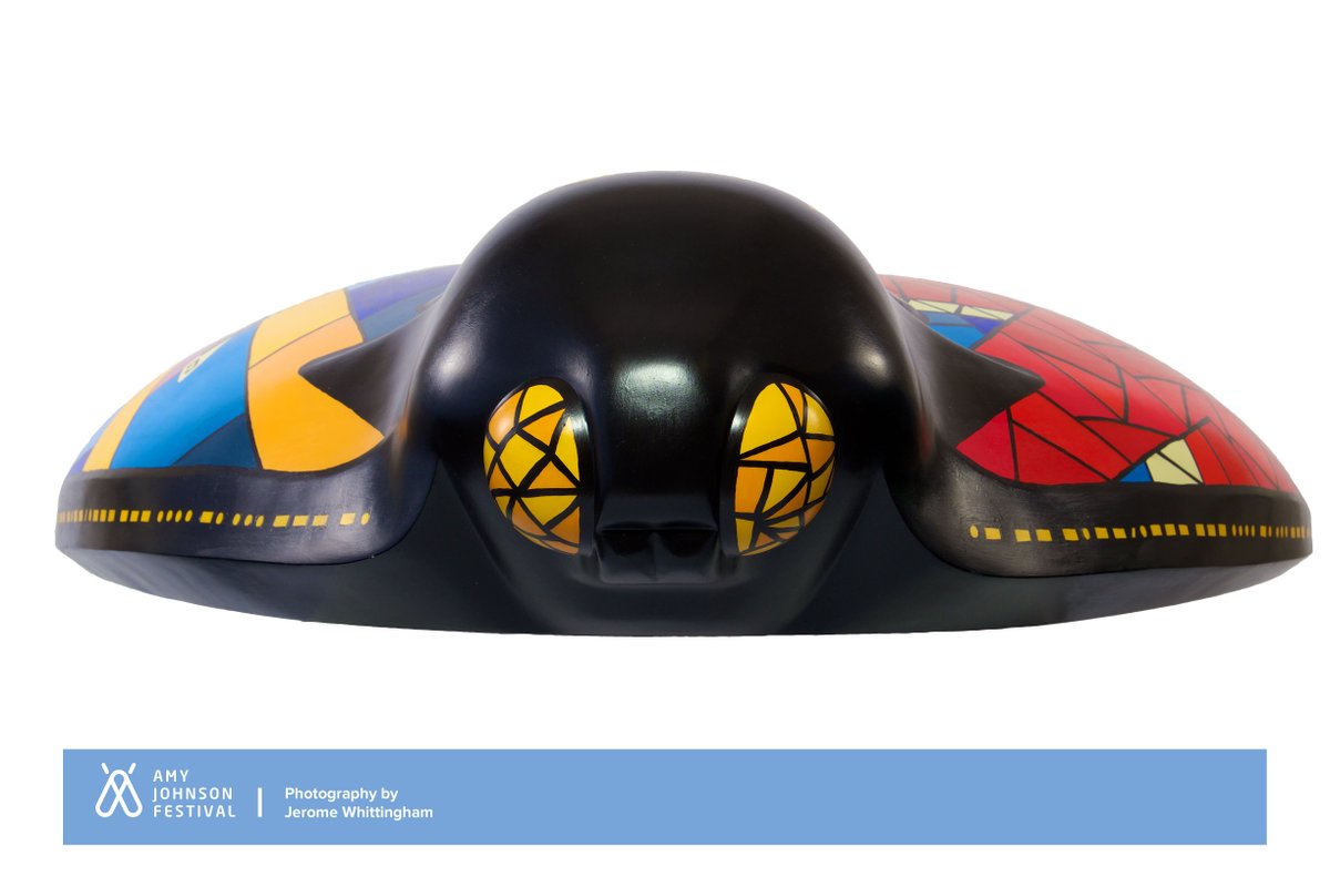 StrataSpeak's tweet photo. Stained Glass Moth |Sponsor:@BostonairGroup |Artist:Laura Beardshaw |Location:Norwood House, Beverley #MothTakeOver https://t.co/9AVPnz4n9C