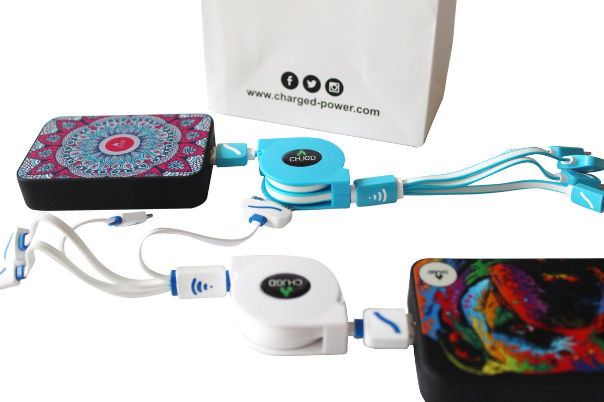 chargedpower's tweet photo. Our Premium #retractable #tanglefree #multichargers and #Powerbanks are full of brightness! #CHJGD https://t.co/MqCWTMo6lG