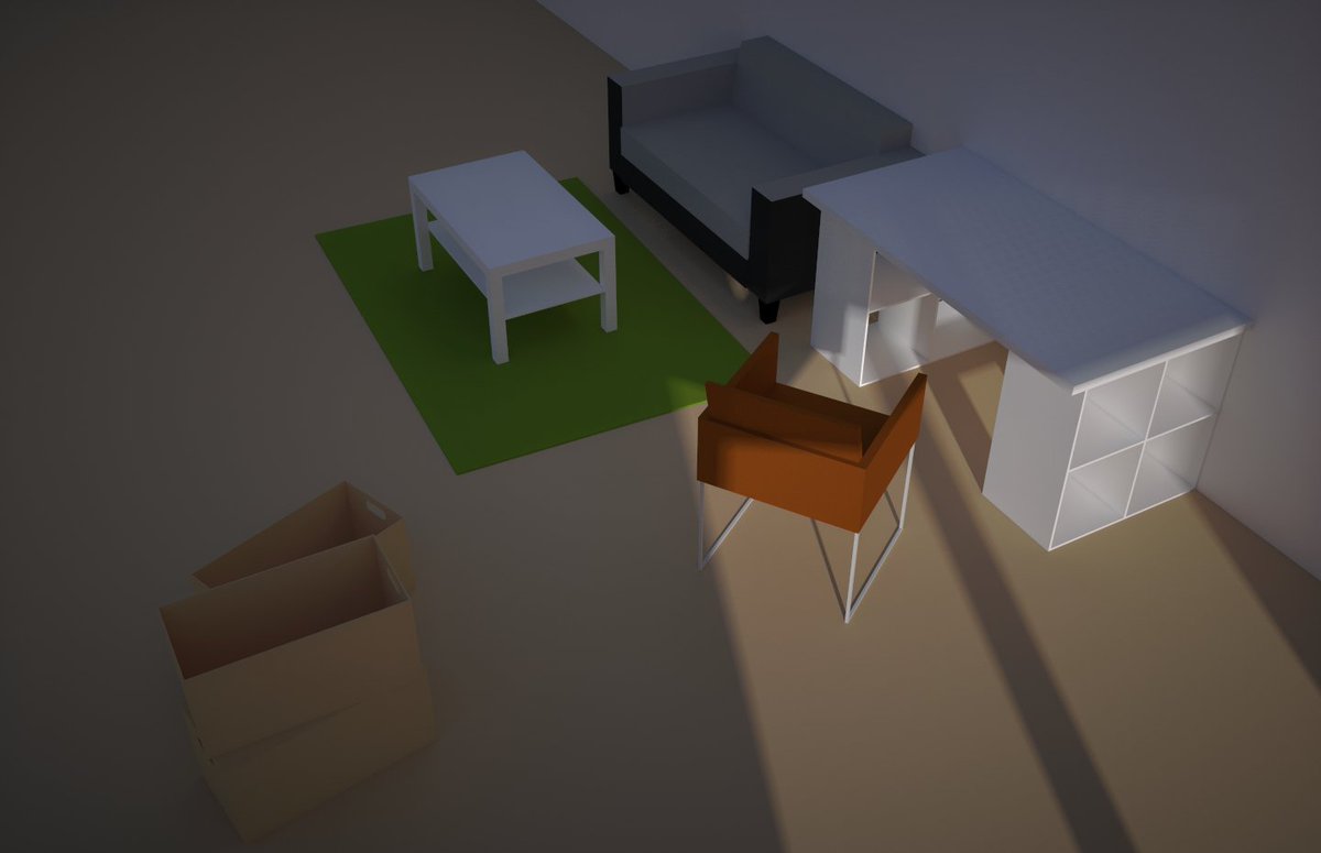 wilfryed's tweet photo. Plutรดt que de ranger mon appart, je le fais en 3D. #sketchup #twilightrender https://t.co/csNFxOEIxp