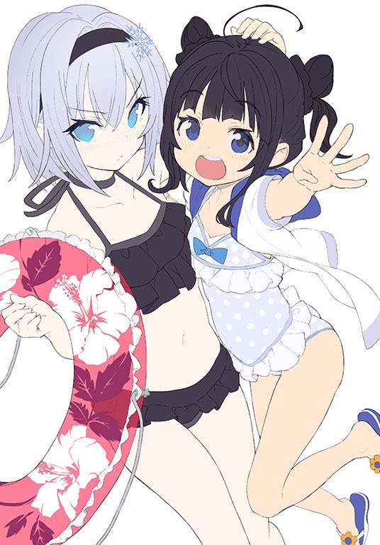 りゅうおうのおしごと 公式 先日 りゅうおうのおしごと ドラマcd第2弾カバーラフを公開しましたが 本日しらび先生から色がついた途中バージョンが届きました どんどん進んでる 銀子は黒の水着 あいちゃんは水玉ですね りゅうおうのおしごと