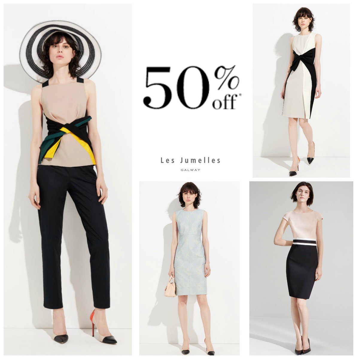 50% OFF <a href="/PauleKa/">PAULE KA</a> in <a href="/LesJumellesIRE/">Les Jumelles</a> !
#SummerSale #designer #Galway