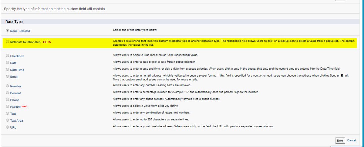 scottgassmann's tweet image. Awesome to see &quot;Relationships&quot; available in @Salesforce #CustomMetaData Types :) @aroyfaderman