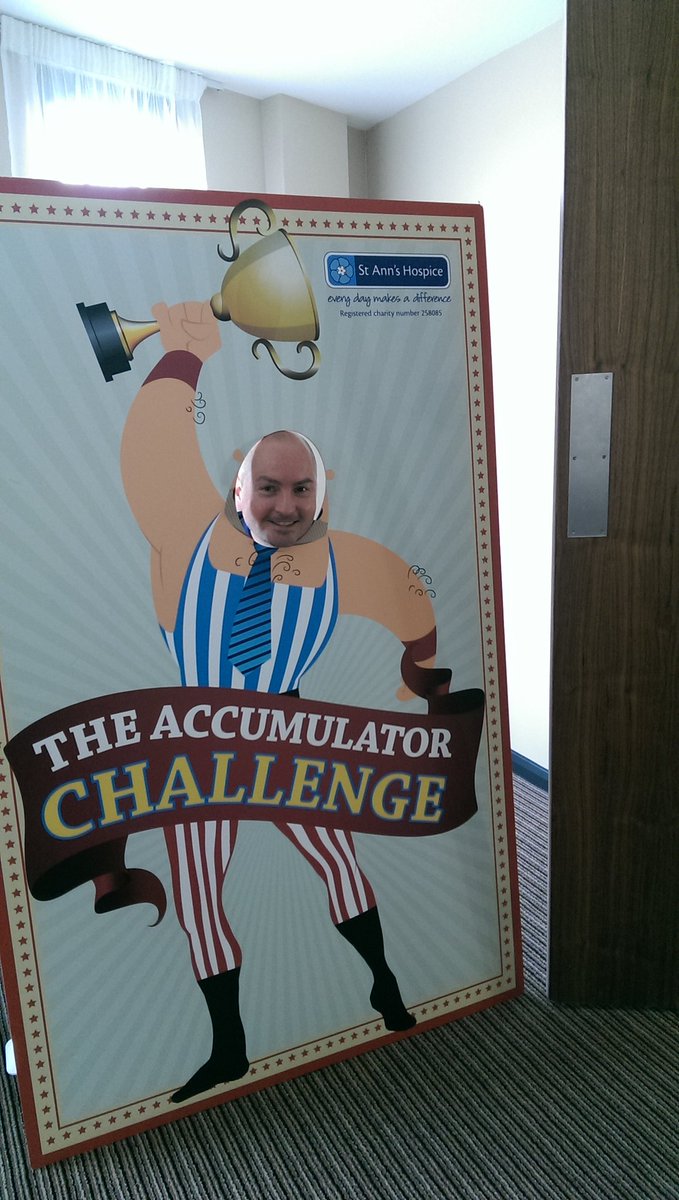 longmiresltd's tweet photo. Accumulator Challenge 2016 in aid of @StAnnsHospice Great way to team build and raise money! #accumulatormcr https://t.co/KnETeJe5Hg
