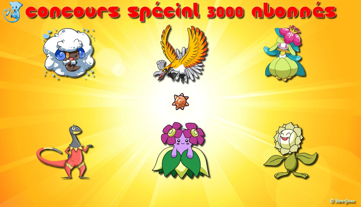 Mew_Gives's tweet image. Concours 3K: RT + Follow pour tenter de gagner les pokémons de l'image ! Fin le 27 juillet, bonne chance ! :D