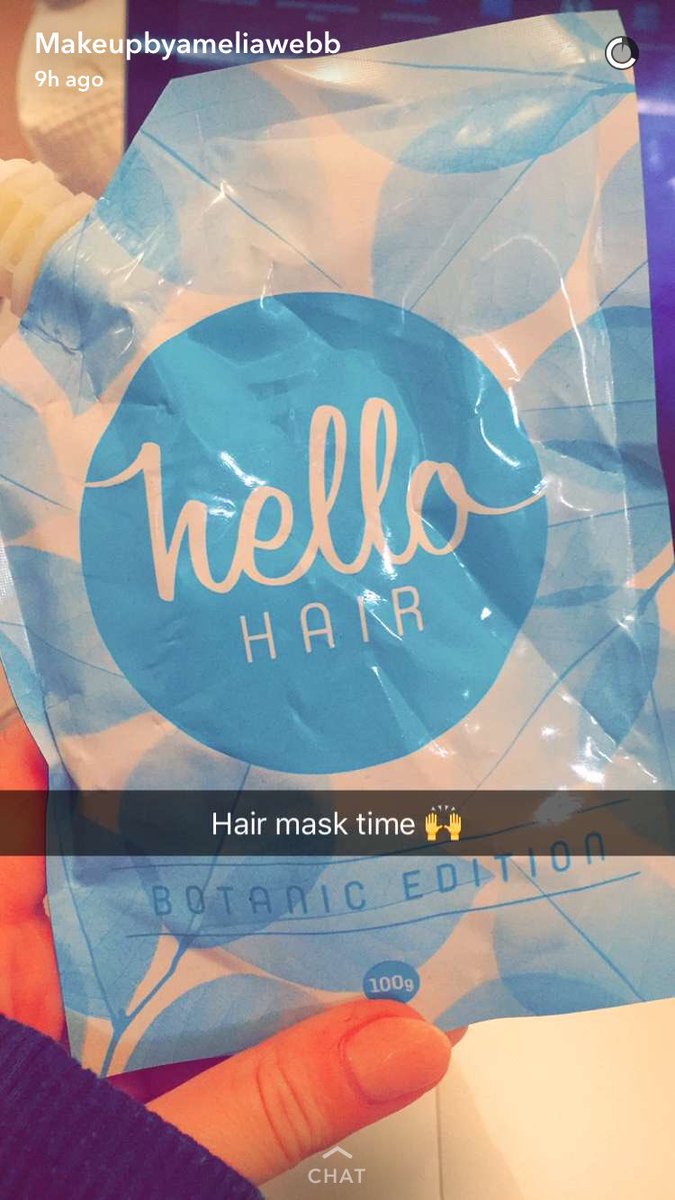 It's that time of the week again! 
Enjoy your #HelloHair hydration session, <a href="/Ameliawebb09/">MakeupbyAmeliawebb</a>! 💙🤗✨
#ohhellohair