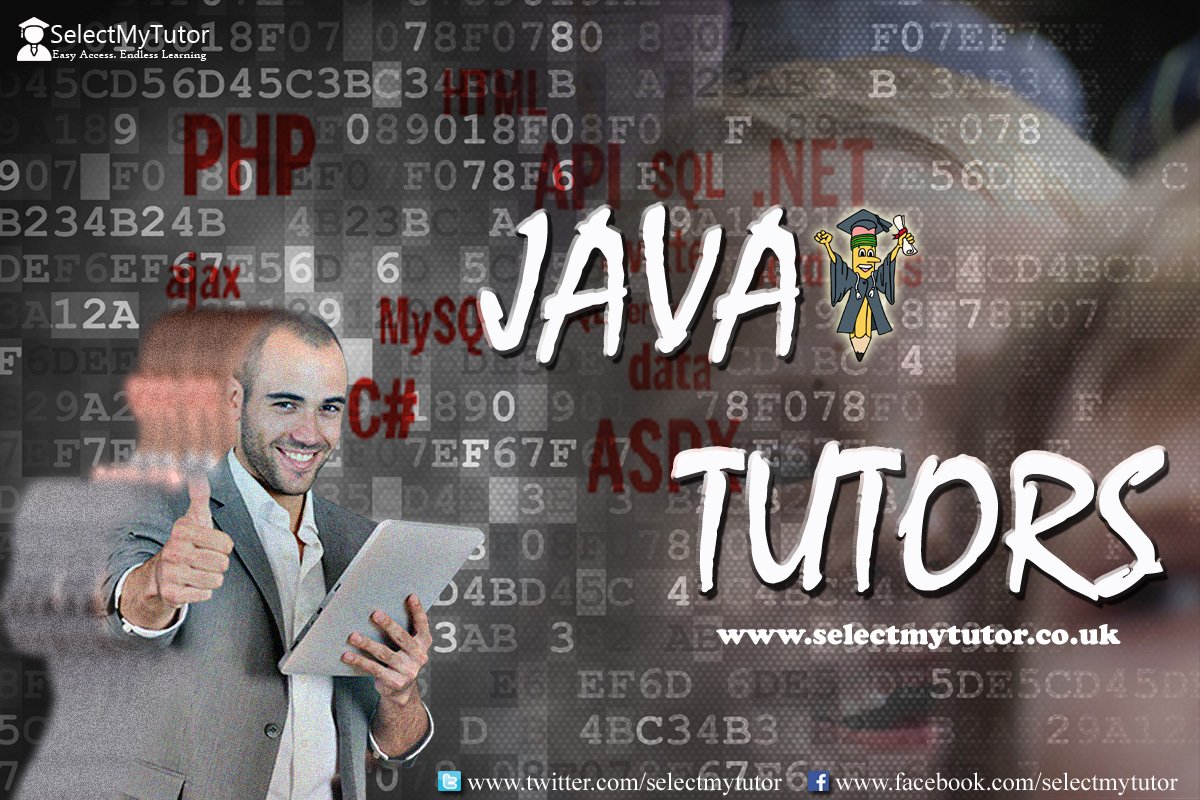 selectmytutor's tweet image. Are you a #Java tutor? Register with us today for free.
#tutoring #Javatutor #onlinetutoring
selectmytutor.co.uk