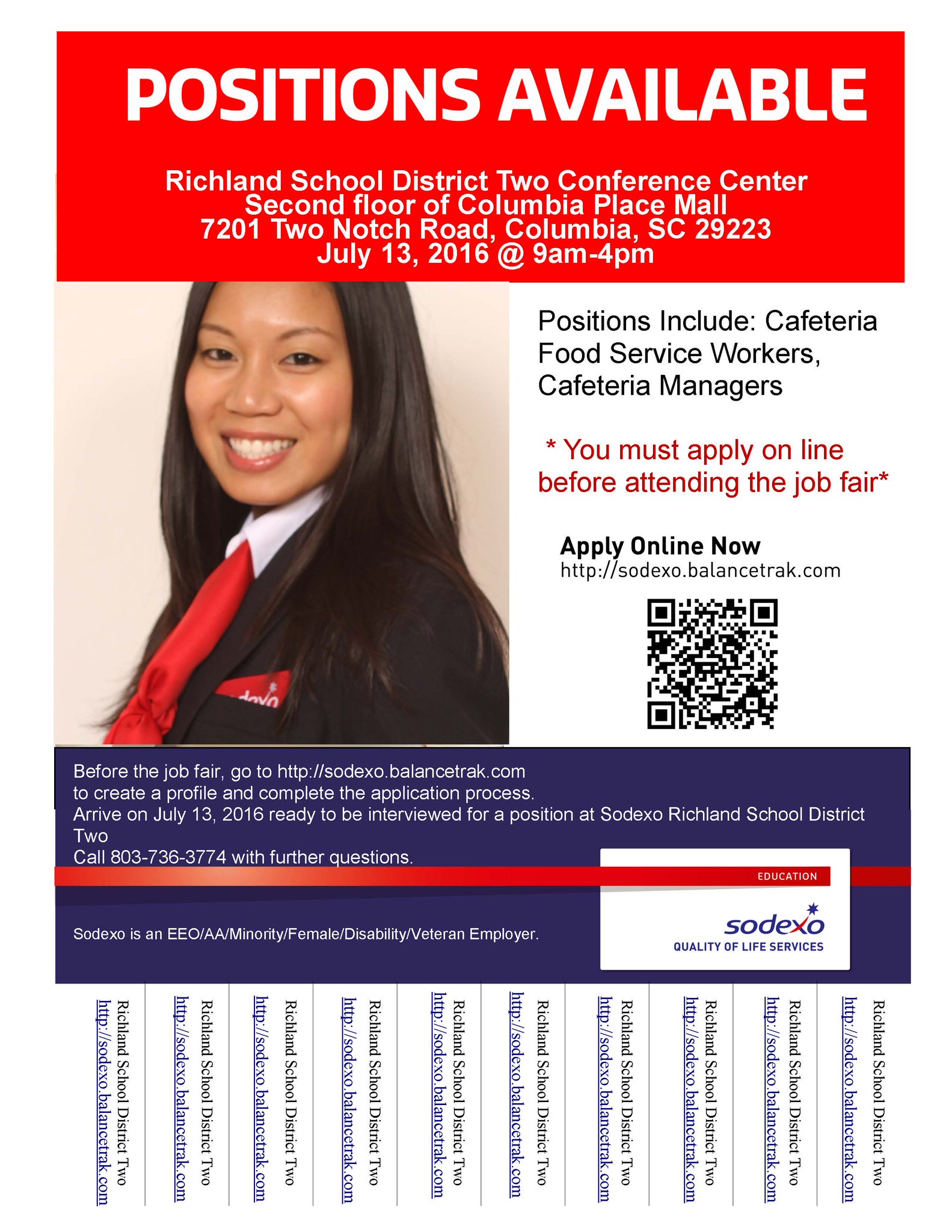Richland Two Schools on Twitter "Sodexo Job Fair TODAY! You MUST apply