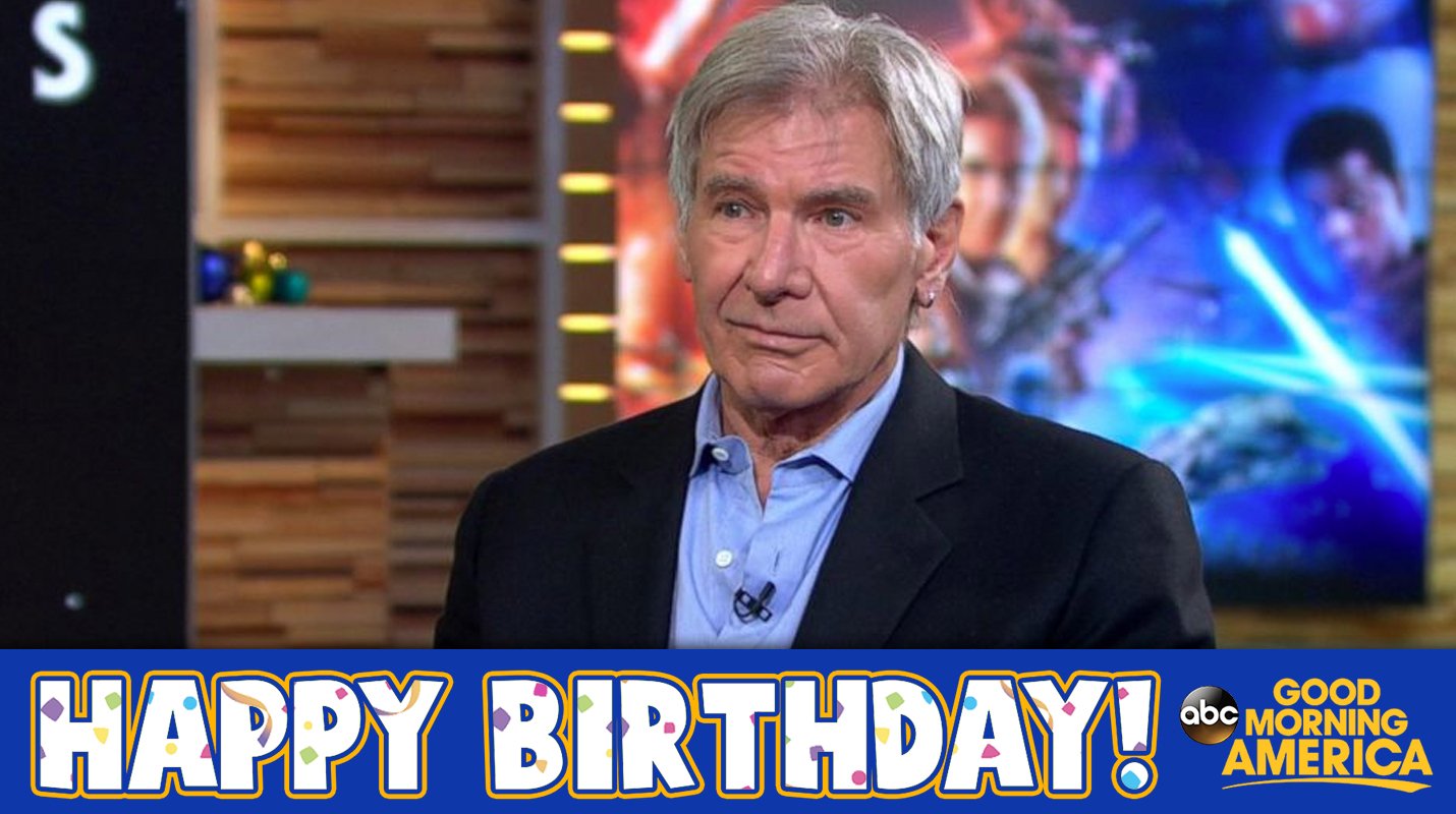 Happy Birthday to Han Solo and Indiana Jones himself, Harrison Ford!   