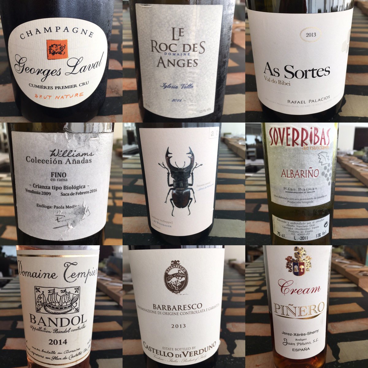 jose_taberneiro's tweet photo. #laval #rocdesanges @Vino_rpalacios @bodegaswilliams #tscheppe @nanclaresprieto #tempier #castelloverduno #piñero https://t.co/eoiiCYQ8jD