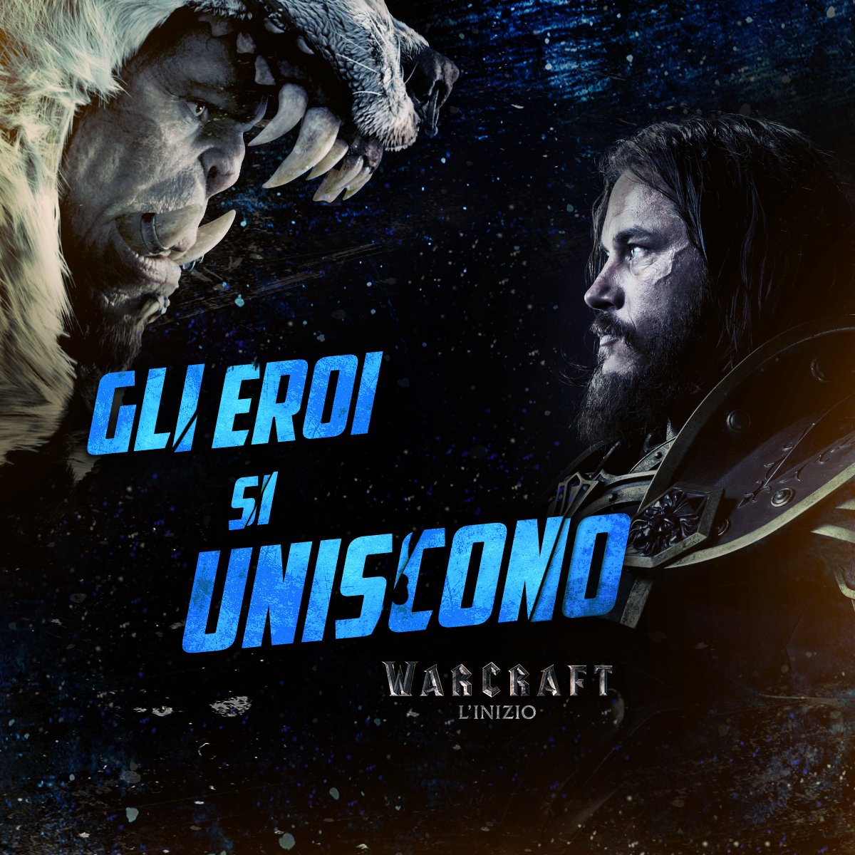 WarcraftIT's tweet photo. Un destino avverso porterà i nemici ad unirsi per sopravvivere! #WarcraftIlFilm https://t.co/cMUj4qdqXl