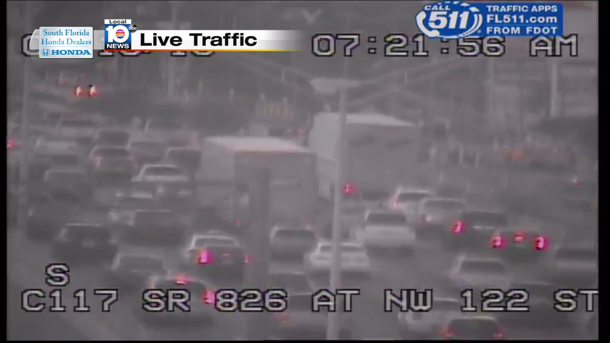 Crash on SR-826 SB & NW 103rd St #TRAFFIC #MIAMI https://t.co/YozgTyVeKR