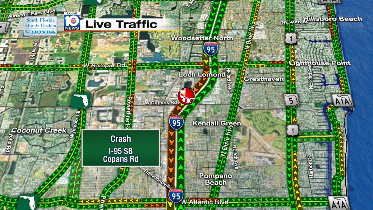 Crash on I-95 SB & Copans Rd #TRAFFIC https://t.co/6txbw7uFzO