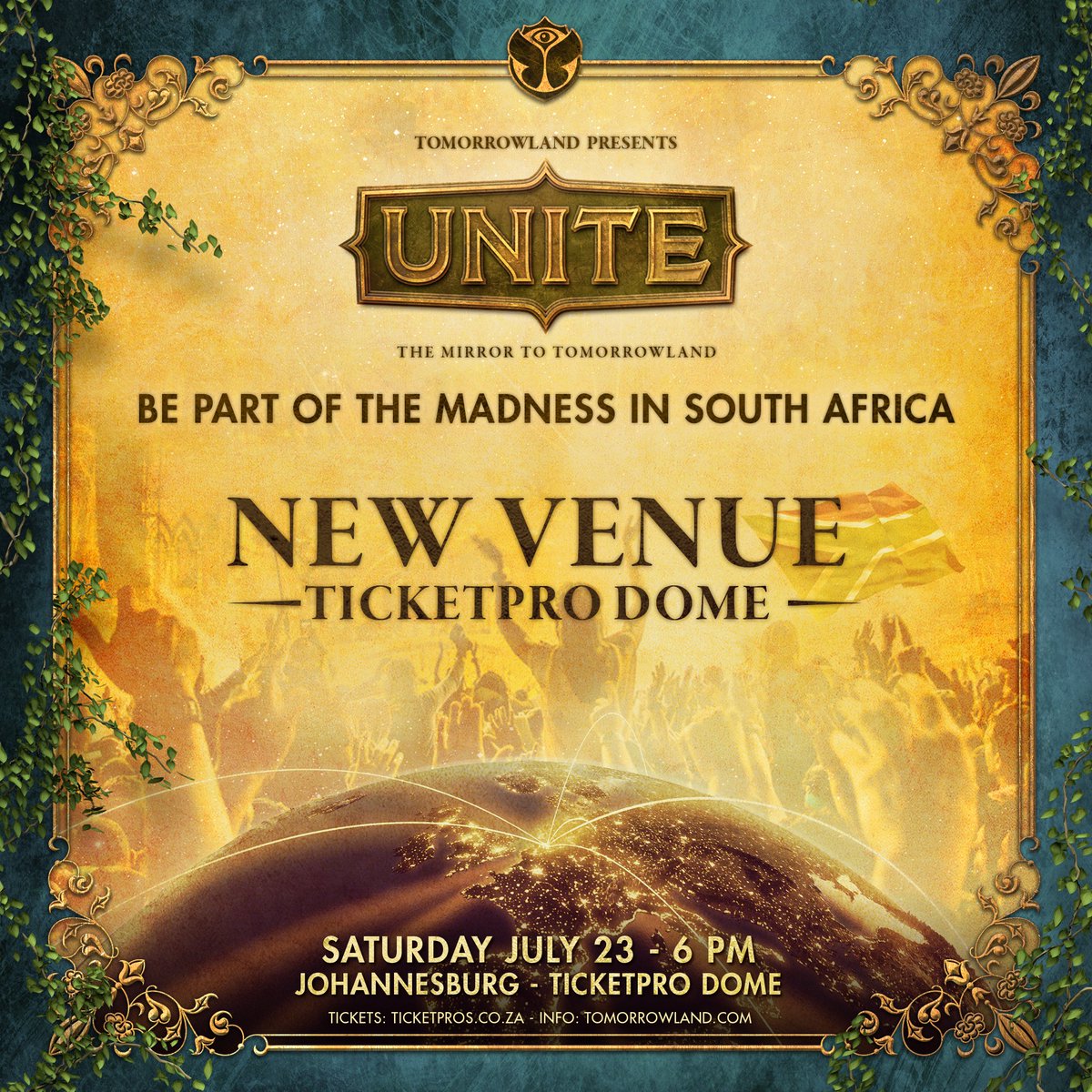 The countdown to #TomorrowlandUNITESA has begun! Are you joining us?